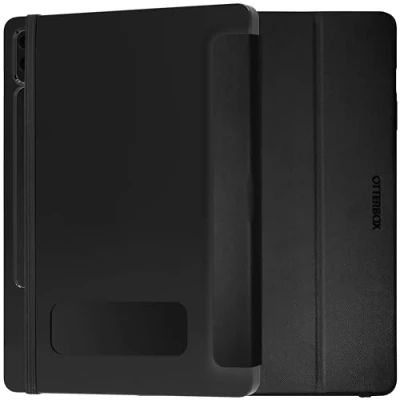 Immagine di Cover OtterBox React Folio Case per Samsung Galaxy Tab S9 FE+, antishock e cadute, ultra sottile, custodia protettiva, testata a norme MIL STD 810G, Nero, Senza Retail Package