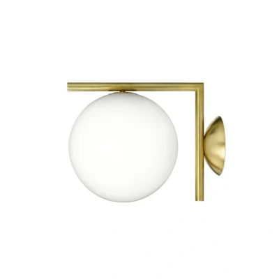 Immagine di FLOS IC C/W1 applique, ottone spazzolato