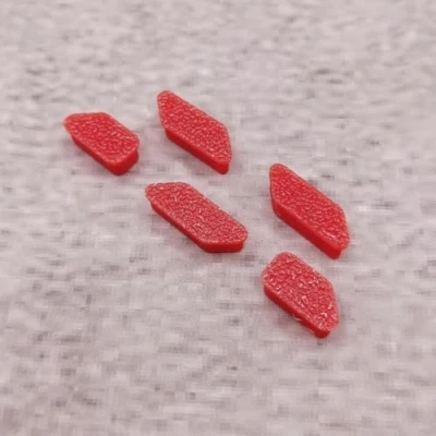 Immagine di ULEIVA Tasti di ricambio 5 X pulsante rosso compatibile con Garmin Edge 520 Button GPS Bicicletta computer (rosso)