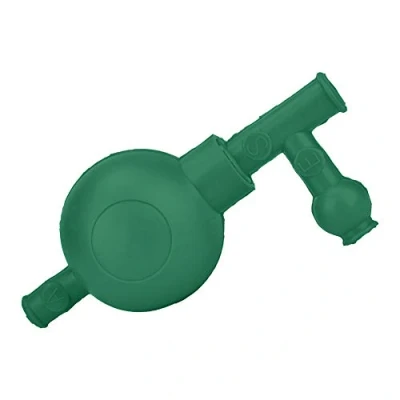 Immagine di Fafeicy Bulbo di aspirazione in gomma da laboratorio 3 valvole pipetta Lampadina sicurezza Quantitativo riempimento per laboratori industriali e minerali(verde)