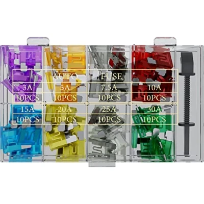 Immagine di Goobay 20339 Assortimento di fusibili per l’auto; 81 pz. a lama; 19 1 x 5 18 mm