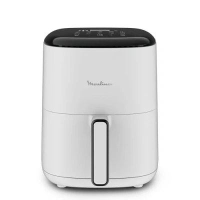 Immagine di Moulinex Easy Fry Compact Friggitrice Ad Aria, Senza Olio, 1300 W, 3 L, Capacità 1 4 Persone, 10 Programmi Di Cottura, Touchscreen, EZ145A