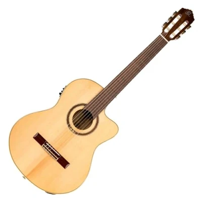 Immagine di Ortega RCE138SN Chitarra 4/4 da concerto, a spalla mancante, con manico di 48 mm e preamplificatore, custodia imbottita tracolla comprese