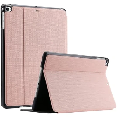 Immagine di ProCase Cover per iPad 6/ 5/ 9.7, Air 2 / 1(A1893 A1954 A1822 A1823 A1566 A1567 A1474 A1475 A1476), Custodia Sottile e Leggero con Angoli di Visione Regolabili Oro Rosa