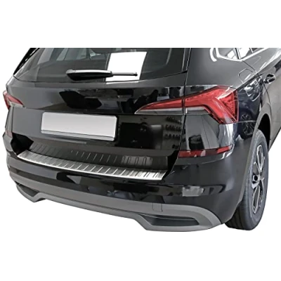 Immagine di Protezione per paraurti in acciaio inox opaco, compatibile con Skoda Kamiq dal 2019 smussatura qualità premium di RECAMBO