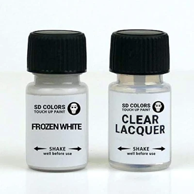 Immagine di SD COLORS Vernice per ritocchi, 15 ML, riparazione graffi e scheggiature, colore: bianco
