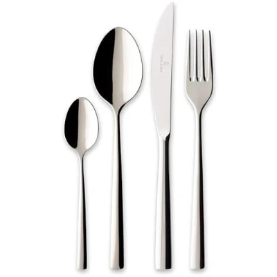 Immagine di Villeroy &amp; Boch Piemont servizio di posate da 18/10 in Acciaio INOX, 48 teilig