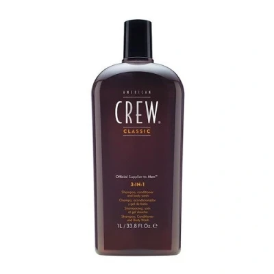 Immagine di American Crew 3IN1 SHAMPOO, Conditioner AND BODY WASH Docciaschiuma, Uomo, Taglia: 1000 ml, /