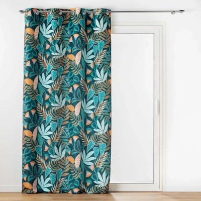 Immagine di douceur d&#039;intérieur, tenda con occhielli (140 x 260 cm) Tilda, verde, poliestere stampato