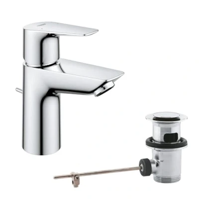 Immagine di GROHE QUICKFIX Start Edge,Miscelatore monocomando per lavabo,Taglia S,con tecnologia Water Saving,Cromo,24196001
