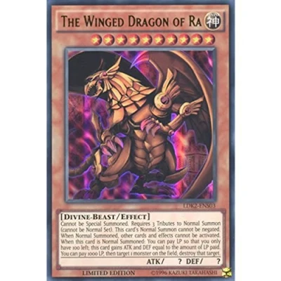Immagine di Deckboosters YuGiOh : LDK2 ENS03 Limited Ed The Winged Dragon of Ra Ultra Rare Card (Yu Gi Oh! Single Card) by