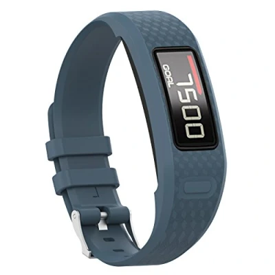 Immagine di Yikamosi Compatibile con Garmin vivofit 1/vivofit 2 Cinturion,Morbido silicone Watch Cinturion traspirante Sostituzione cinghia per 2(Large,Slate)