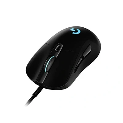 Immagine di Logitech G403 Mouse Gaming, Sensore HERO 25K, LIGHTSYNC RGB, Leggero 87 g + 10 Opzionale, Cavo Intrecciato, 25.600 DPI, Impugnature Laterali in Gomma, PC/Mac Nero