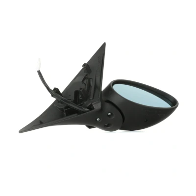 Immagine di specchio retrovisore esterno Tyc 301 0021 Dx nero convesso, tonalità blu, termico, con sensore temperatura, per regolazione elettrica