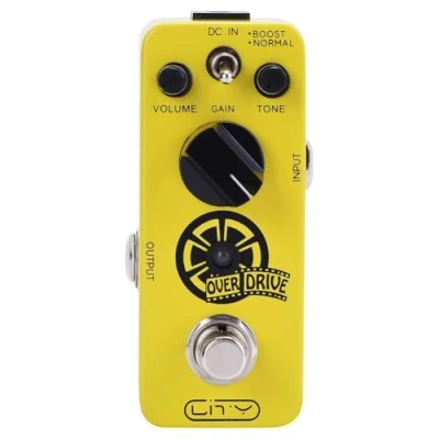 Immagine di Yuyyurt Pedale Effetto per Chitarra Elettrica Overdrive con 2 Modalità di Boost e Amplificatore Normale Elettrico. True Bypass.