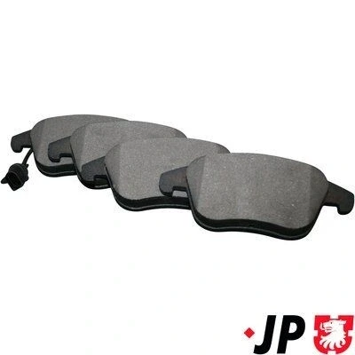 Immagine di JP GROUP 1163607210 Kit pastiglie freno Assale anteriore con segnalatore usura integrato AUDI: A4 B8 Sedan, Avant, Q5