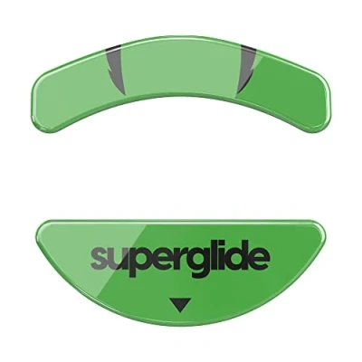 Immagine di Superglide Piedini per mouse più veloci e lisci, realizzati con vetro ultra resistente impeccabile, suola super veloce liscia Razer Viper Mini, colore: verde