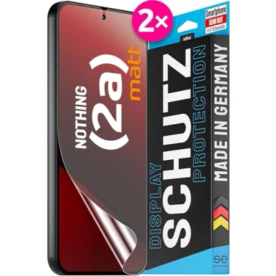 Immagine di S.E per Nothing Phone (2a) pellicola protettiva antiriflesso 2 pellicole in set dalla Germania, 2a opaca, opaca display 2a, alternativa