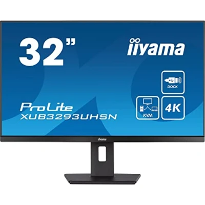 Immagine di Iiyama ProLite Monitor LED ERP G (A G) 80 cm (31.5 pollici) 3840 x 2160 Pixel 16:9 4 ms HDMI ™, DisplayPort, Cuffie (jack da 3,5 mm), USB, USB C® IPS