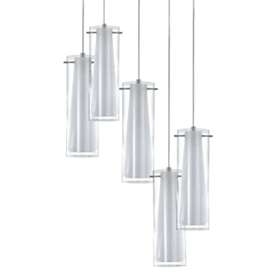 Immagine di Eglo, Pinto 93003. Lampada A Sospensione, acciaio, bianco