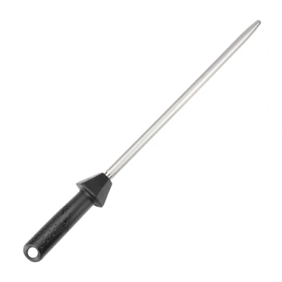 Immagine di Sharpeak (un marchio di SHARPAL) 110R Totale 45 cm/Asta 30 cm Acciaino Diamantato Monocristallina con Guide Angolari Integrate, Grana Extra Fine 1200, Professionale Affilacoltelli in Diamante