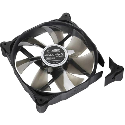 Immagine di NoiseBlocker M12 2 Ventola per PC case Nero, Trasparente (L x A P) 120 25 mm