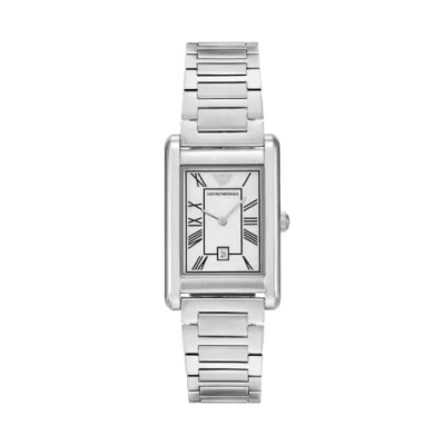 Immagine di Emporio Armani Orologio Analogico al Quarzo Uomo con Cinturino in Acciaio Inossidabile AR11664, Tono Argento, 25 mm