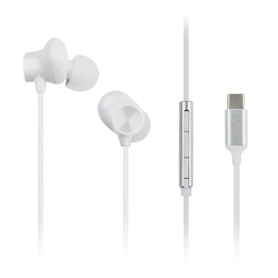 Immagine di Panasonic RP TCM225DEW Auricolari USB C, In Ear, Cuffie con Cavo Microfono e Telecomando Integrati, Bassi Potenti, Taglia Personalizzabile, da 1,2m, Bianche