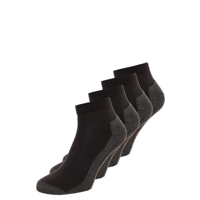 Immagine di camano Sport Quarter BOX 4 PACK Calze sportive, Uomo, Taglia: 47 49, Black