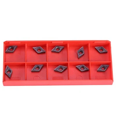 Immagine di Walfront 10Pz CNC Inserto di Carburo Fresa Indicizzabili Tornio Fresatura Inserti Tornitura Strumenticon la Scatola DCMT070202 per l&#039;Acciaio Regolare