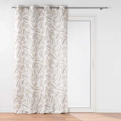 Immagine di Douceur d&#039;Intérieur, tenda con occhielli (140 x 260 cm) Alma, colore naturale, policotone stampato