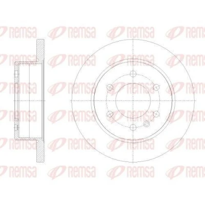 Immagine di REMSA Disco freno Assale posteriore 298mm 18mm pieno 62514.00 9104230200,910423020007,9104230300,A9104230200,A910423020007,A9104230300 Dischi