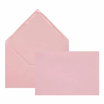 Immagine di Edition Seidel 100 buste per lettere, colore rosa, formato B6, 12,0 x 17,5 cm, 80 g/m² (rosa, pezzi/pezzi/pièce)