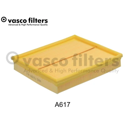 Immagine di DAVID VASCO A617 filtro aria 41 211 248 rettangolare Cartuccia OPEL: Kadett E Cabrio, CC, Caravan, DAEWOO: Nexia I Hatchback