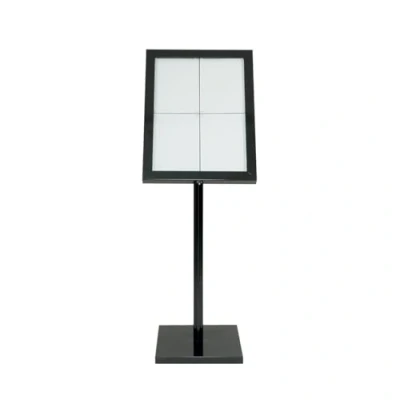 Immagine di Securit A4 SET Informazioni MCS 4A4 BL Display a LED, Colore: Bianco/Nero