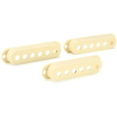 Immagine di Fender Road Worn Stratocaster Set di 3 coperture per pickup, colore: Bianco anticato