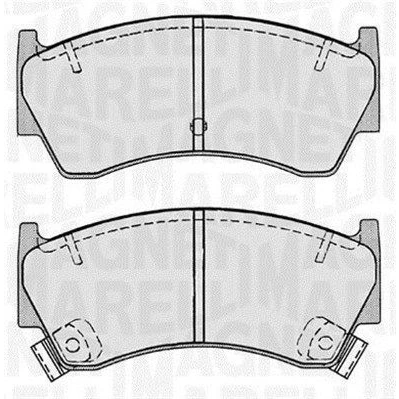 Immagine di MAGNETI MARELLI 363916060518 Kit pastiglie freno con segnalatore acustico usura NISSAN: ALMERA 1 Hatchback