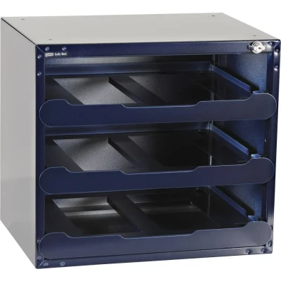 Immagine di raaco SafeBox 80 Telaio di supporto per scatole porta assortimenti (L x A P) 451 403 330 mm Scomparti: 3 Contenuto 1 pz.