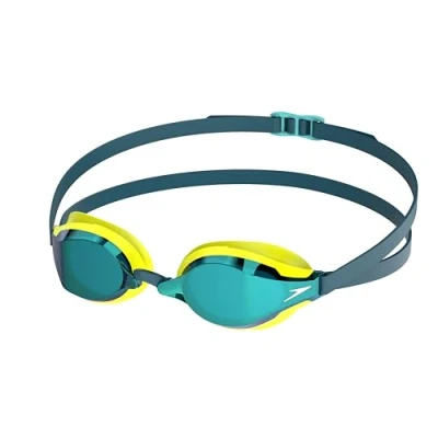 Immagine di Speedo Fastskin Speedsocket 2 Mirror Occhialini per Unisex Adulto, Hyper Yellow/Cobalt/Emerald, One Size