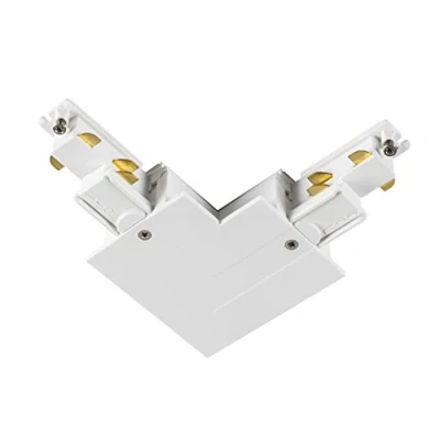 Immagine di SLV 1006524 Componente per sistema su binario ad alta tensione Giunto a L S Track Bianco