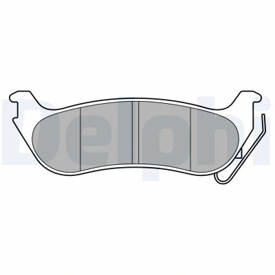 Immagine di DELPHI LP3556 Kit pastiglie freno con segnalatore acustico usura lamierino anticigolío senza accessori