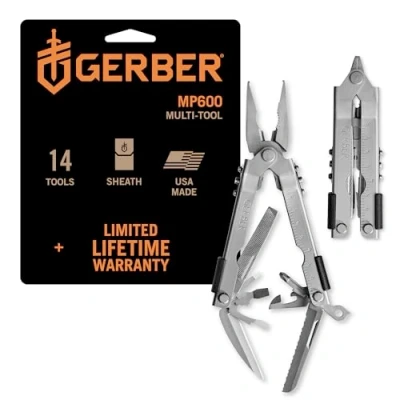 Immagine di Gerber Multi Plier 600 Full Size Tool Basic NN (Needle Nose) Stainless Multitool
