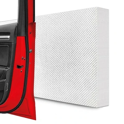 Immagine di STRACKS® 4 protezioni da parete per garage, 40 x 20 3 cm, extra spesse, la vostra auto e del protezione autoadesiva dei bordi della porta, set motivi a quadri, colore