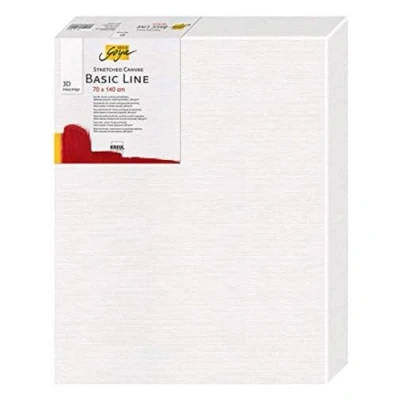 Immagine di Kreul 6470140 Tela Stirata Solo Goya 3D Linea Basic, Telaio 70 x 140 cm, profondità Extra Circa 3,8 100% Cotone 4 Volte primerizzato, per Colori a Olio, acrilici e Gouache, White