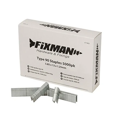 Immagine di Fixman 471953 tipo 90 graffette 5.85 x 13 1.25 mm, confezione da 5000
