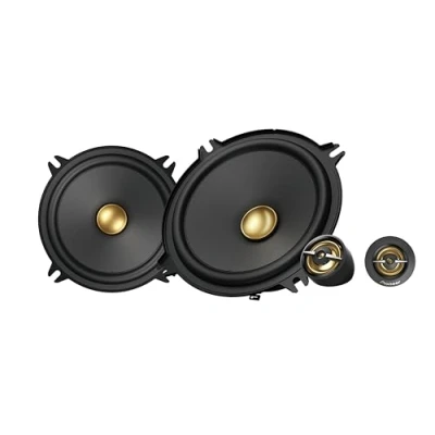 Immagine di Pioneer TS A1301C Set di altoparlante componente a 2 vie da 13 cm con altoparlanti (300 W max. ciascuno, 50 sine), profondità installazione 54 mm, taglio 121 griglia