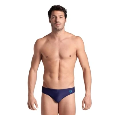 Immagine di Arena Santamarias R Costume da Bagno Uomo, Slip Uomo Mare e Piscina in Tessuto Foderato Maxfit Eco Resistente al Cloro Sale, Protezione UV 50+