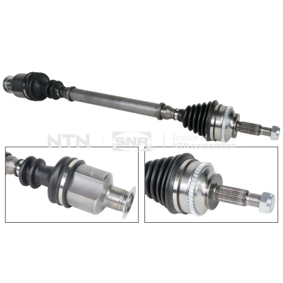 Immagine di SNR DK55.298 Albero motore / Semiasse Assale anteriore Dx 778mm con cuscinetto in gomma RENAULT: Megane Scenic