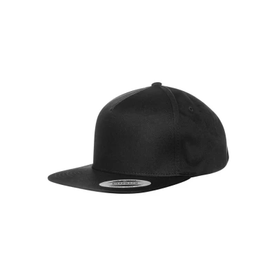 Immagine di FLEXFIT Cappellino Snapback, da Baseball Snapback Cap, Berretto Classico con Fodera Frontale, Cotone Twill, Nero, Unisex, Taglia Unica