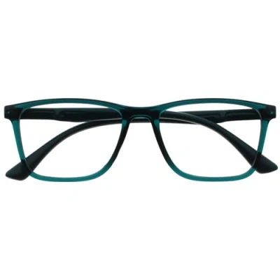 Immagine di OPULIZE NYX Blue Light Blocking Reading Glasses Anti Glare Computer and Gaming Eyewear UV Eyestrain Protection Rectangular Frame Turquoise Men Women + 1.50